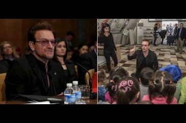 U2 grubunun solisti Bono, ABD Kongresi'nde