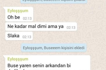 WhatsApp kız konuşmaları