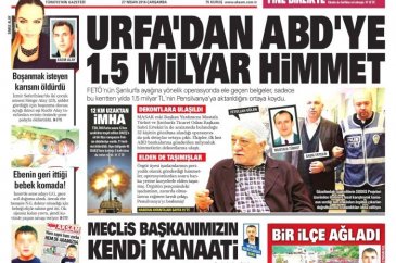 27 Nisan 2016 gazete manşetleri