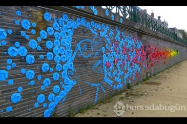 Grafiti ile origami birleşince ortaya bunlar çıktı