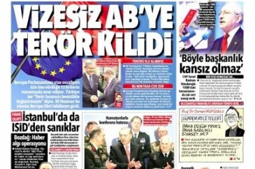 Günün gazete manşetleri  12 Mayıs 2016