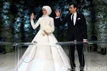 Sümeyye Erdoğan ile Selçuk Bayraktar'ın nikahından kareler
