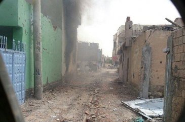 Nusaybin'de çatışma anı kamerada