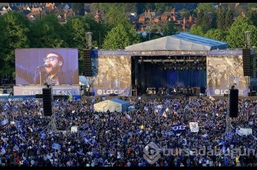 Leicester City şampiyonluğunu kutladı