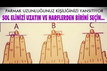 Parmaklarınız kişiliğinizi yansıtıyor