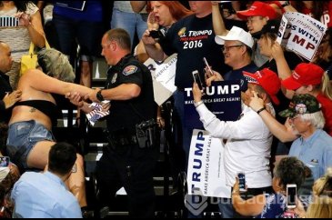 Trump'a protesto
