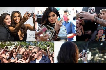 Ünlüler de selfie sever