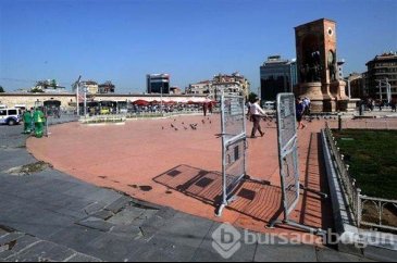 Beyoğlu Taksim'de Gezi Parkı önlemi