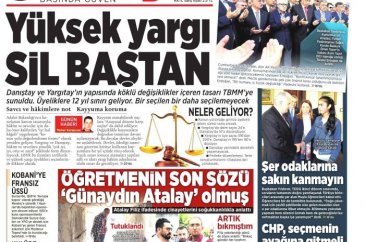 14 Haziran 2016 gazete manşetleri
