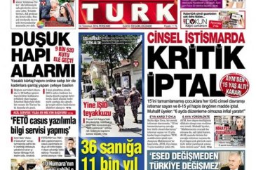 Günün gazete manşetleri 14 Temmuz 2016