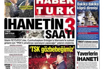 Günün gazete manşetleri  19 Temmuz 2016