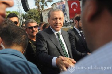 Erdoğan'a sevgi gösterisi