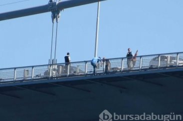 Boğaziçi Köprüsü'nde intihar girişimi.