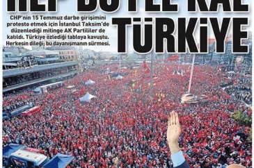 Günün gazete manşetleri  25 Temmuz 2016