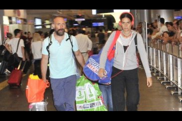 Halit Ergenç ve Bergüzar Korel, Londra'dan döndü