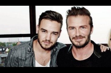 Arkasında David Beckham var