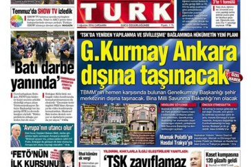Günün gazete manşetleri  3 Ağustos 2016