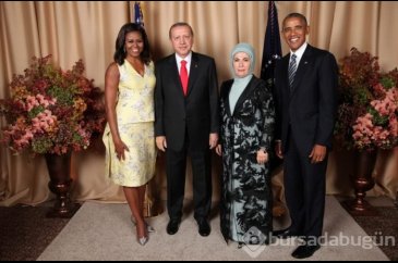 Erdoğan Obama'nın verdiği resepsiyona katıldı	