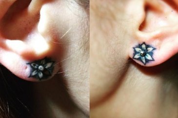 Piercingden daha iyi görünen 20 kulak dövmesi