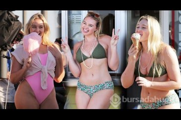 Iskra Lawrence, bikini-mayo çekiminde