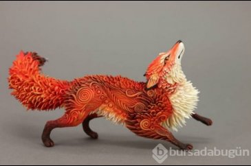 Kilden oluşturulmuş 15 fantastik hayvan heykeli
