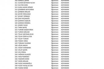 İşte göreve iade edilen öğretmenlerin tam listesi