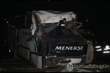 Bursa'da kontrolden çıkan otobüsün sürücüsü hayatını kaybetti!
