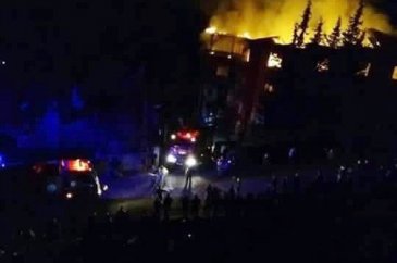 Adana'da kız yurdunda yangın!