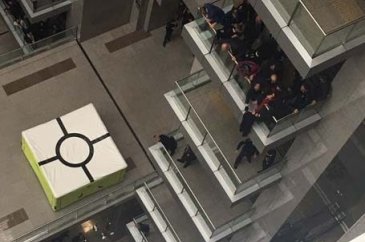 Adliyede dehşet görüntüler