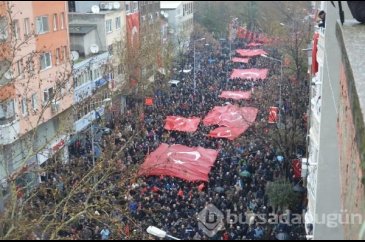 Bursalı Şehit Binbaşı Bülent Albayrak'ı binler uğurladı