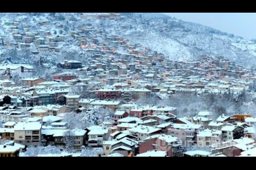 Bursa'da kartpostallık kar manzaraları