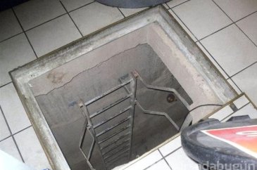 Alışveriş merkezindeki gizli bodrumdan kareler