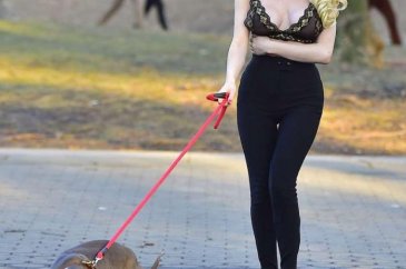 12 derede köpeğini böyle gezdirdi