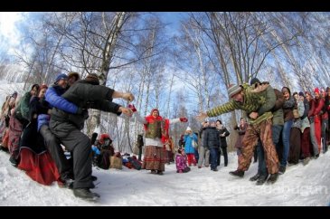 Rusya'daki "Maslenitsa" şenliklerinden kareler