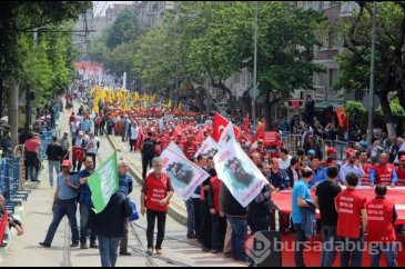 Bursa'da 1 Mayıs yürüyüşünde arbede!