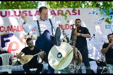 Bursa Cumalıkızık Ahududu Festivali'nde renkli görüntüler	