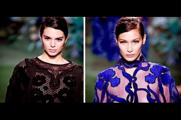Kendall Jenner & Bella Hadid 'Fendi' defilesinde