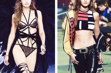 Podyumdan bir Gigi Hadid geçti