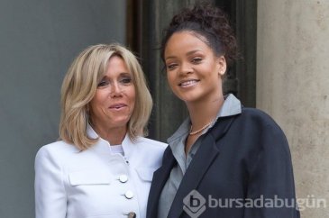 Rihanna ve Macron dünya çocukları için buluştu