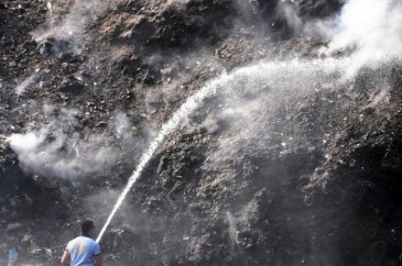 Çöplük yangını sonrası Bodrum duman altında