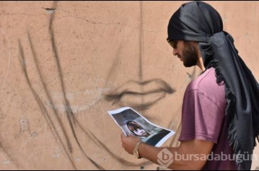 Türk grafiti sanatçıdan Suriye'de anlamlı çizimler