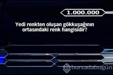 İşte 1 milyonluk 11 final sorusu