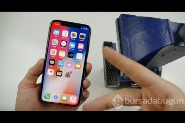 iPhone X'in ekranına öyle bir şey yaptı ki!