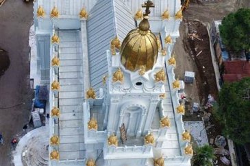 Demir Kilise'nin son durumu havadan görüntülendi