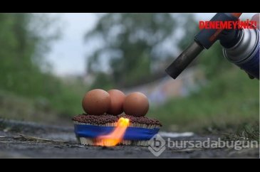 Kibrit çöpleri üzerinde tehlikeli hareketler!