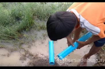 Böyle balık tutma taktiği gördünüz mü?