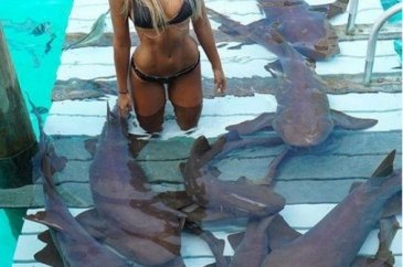 21 yaşındaki modelin şaşırtan cesareti