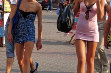 Ukrayna sokaklarının süper güzelleri