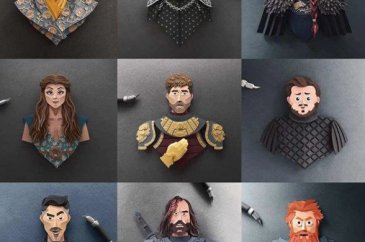 Kağıttan Game of Thrones karakterleri
