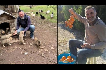 Eskiden villada yaşardı şimdi Ege'de bir köyde...